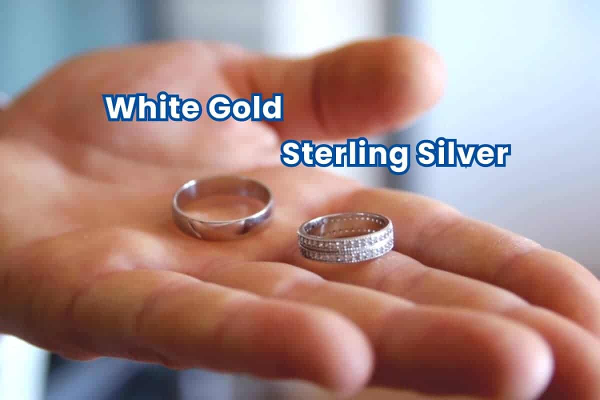 10k White gold vs sterling silver