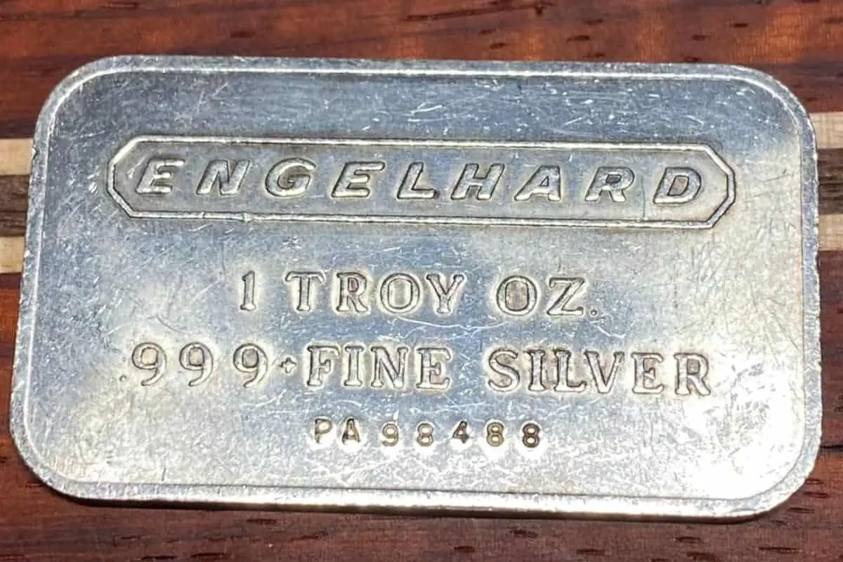 Engelhard silver bar serial number
